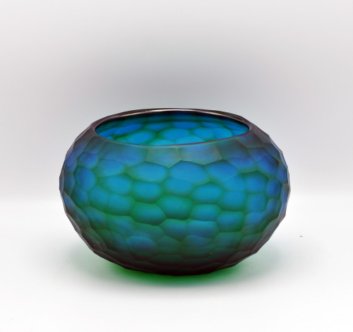 O4HOME + Organisch gesneden kom, turquois M